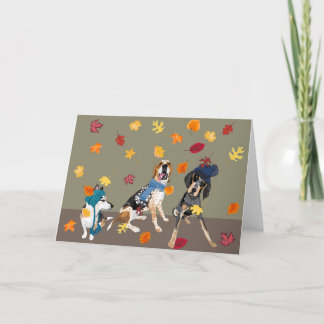 Carte De Remerciements Feuilles automnales