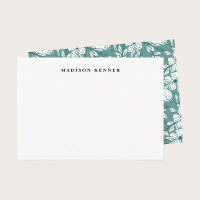 Feuilles floraux verts et blancs