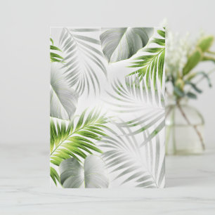 Carte De Remerciements Feuilles tropicaux 1