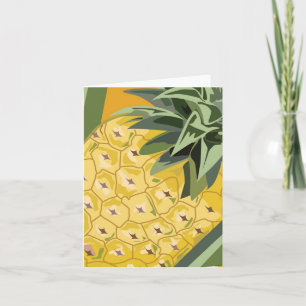 Carte De Remerciements Fiche de notes de fruits - Ananas