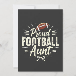 Carte De Remerciements Fier football tante Imaginaire football match