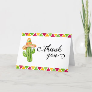 Carte De Remerciements Fiesta Cactus Taco 'Bout A Baby shower