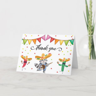 Carte De Remerciements Fiesta Taco 'Bout A Baby Cactus Baby shower
