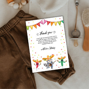 Carte De Remerciements Fiesta Taco 'Bout A Baby Cactus Baby shower animal