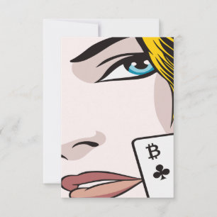 Carte De Remerciements Fille Bitcoin