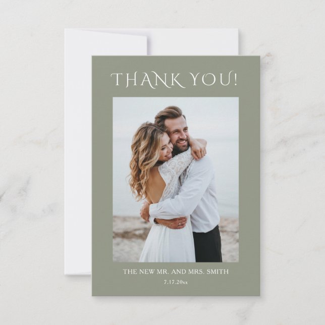 Carte De Remerciements  Fine Art Magnolia Flowers Wedding Thank You Card (Devant)