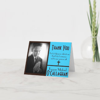 Carte De Remerciements First Communion Thank you Card