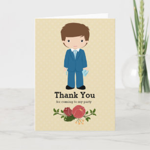 Carte De Remerciements First Holy Communion boy * choisir la couleur arri