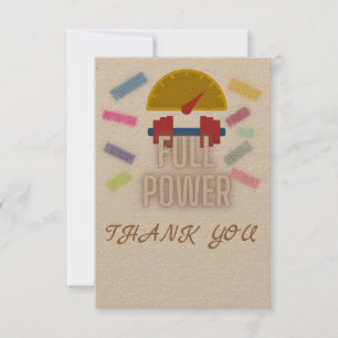 carte de remerciements (fitness, abs en cours, ent