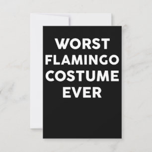 Carte De Remerciements Flamant rose   Costume de Flamant rose le plus mau