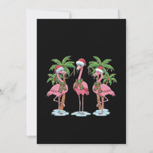 Carte De Remerciements Flamant Rose Drôle "Rêvant d'un Noël Rose"
