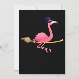 Carte De Remerciements Flamant rose Femmes Drôle Flamant rose Sorcière