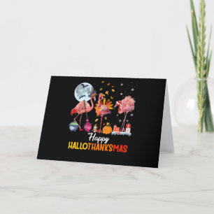 Carte De Remerciements Flamant rose Flamant rose Thanksgiving Halloween N