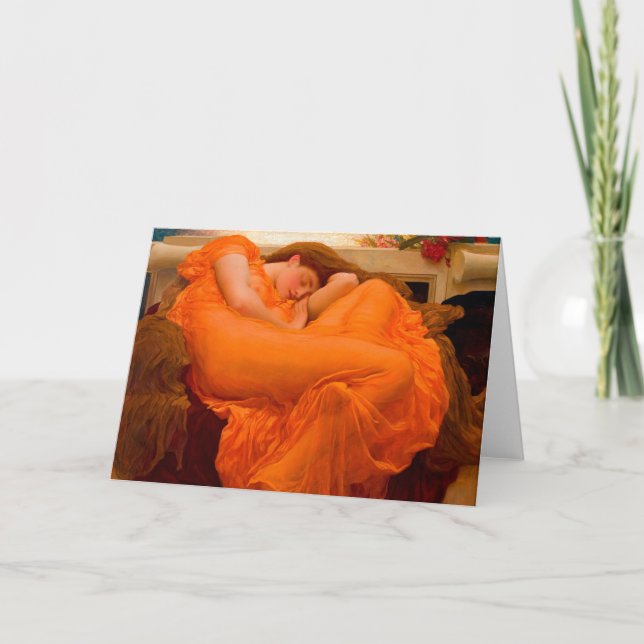 Carte De Remerciements Flaming June par Lord Frederic Leighton (Devant)