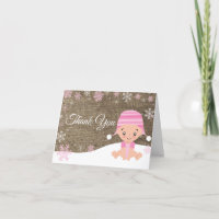 Flamme de neige d'hiver Bébé Fille rose Burlap