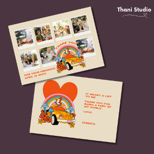 Carte De Remerciements Flashback des années 80 Vintage Retro Anniversaire