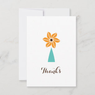 Carte De Remerciements Fleur automne