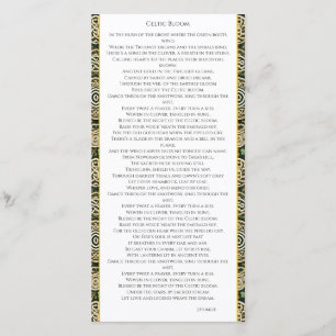 Carte De Remerciements Fleur Celtique