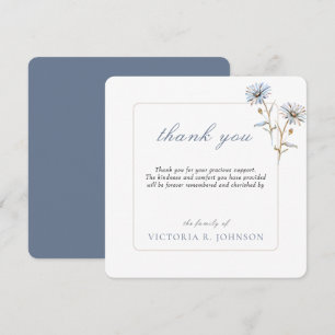 Carte De Remerciements Fleur d'aquarelle Daisy Remerciement de funéraille