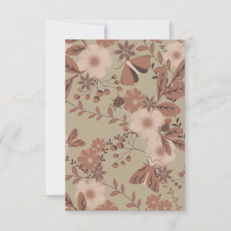 Carte De Remerciements Fleur de bouleau doux
