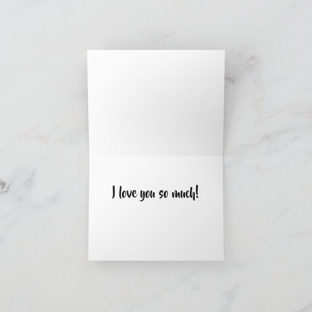 Carte De Remerciements Fleur de cactus pliée I Love You Card 4x5.6 (Intérieur)