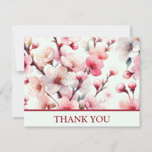 Carte De Remerciements Fleur de Cerisier