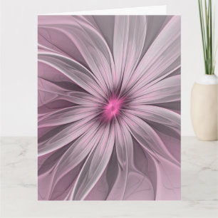Carte De Remerciements Fleur de fantaisie abstraite Art fractal floral de