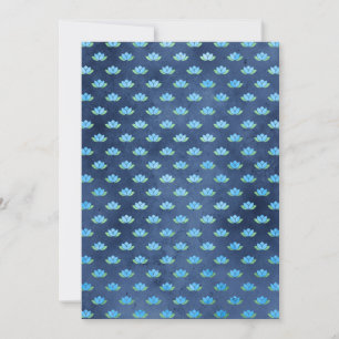 Carte De Remerciements Fleur de lotus bleu Plante aquatique Bouddhisme sp
