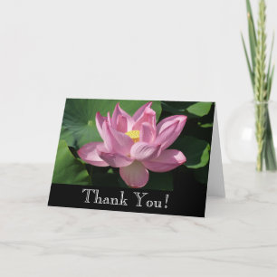 Carte De Remerciements Fleur de lotus rose IV