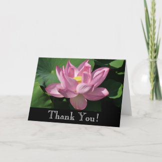 Carte De Remerciements Fleur de lotus rose IV