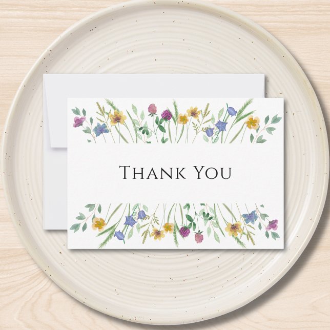 Carte De Remerciements Fleur sauvage  (Créateur téléchargé)