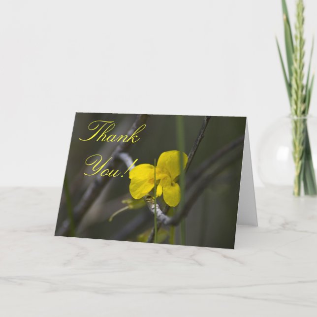 CARTE DE REMERCIEMENTS FLEUR SAUVAGE 2 (Devant)