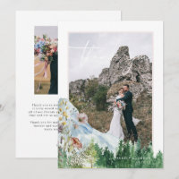 Fleur sauvage de montagne | Remerciement de mariag