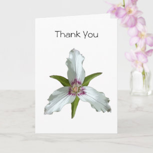 Carte de remerciements Fleur sauvage de printemps 