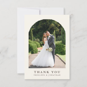 Carte De Remerciements Fleur sauvage Rustic Chic Floral Boho Mariage Phot