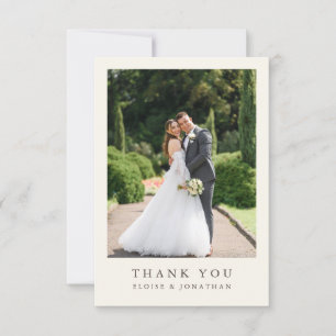 Carte De Remerciements Fleur sauvage Rustic Chic Floral Boho Mariage Phot