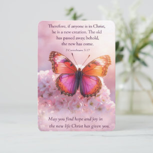 Carte De Remerciements Fleurir dans la grâce de Dieu