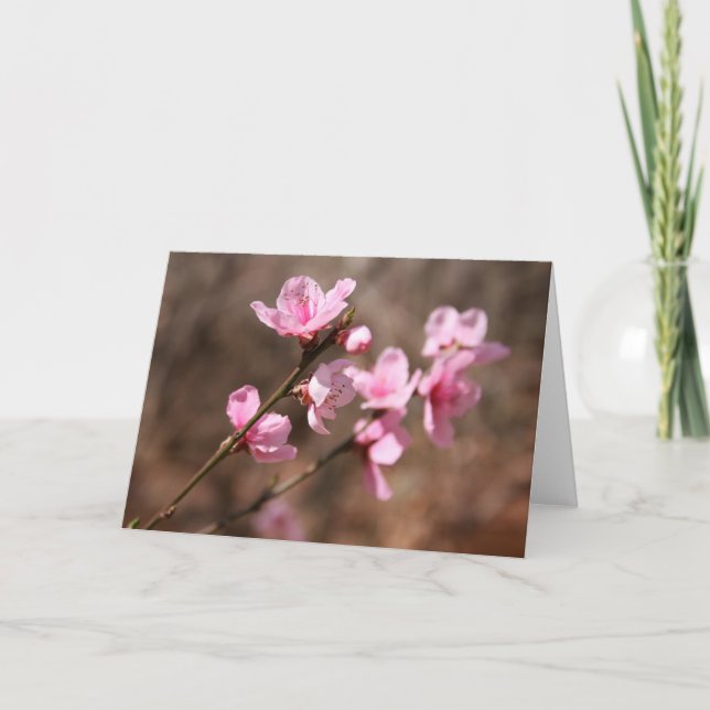 Carte De Remerciements Fleurs d'azalée (Devant)