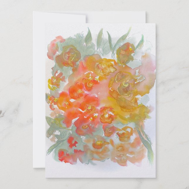 Carte De Remerciements Fleurs de printemps (Devant)