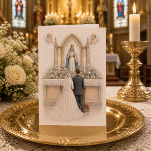 Carte De Remerciements Fleurs de Remerciement pour Mariage Catholique Aut