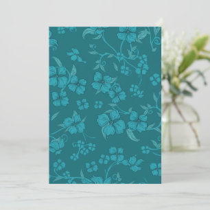 Carte De Remerciements Fleurs déplaisantes Motif 9