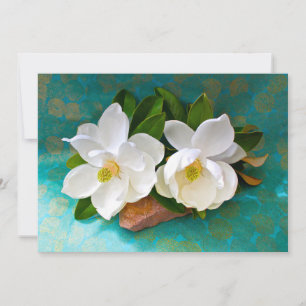 Carte De Remerciements Fleurs Fleur Magnolia