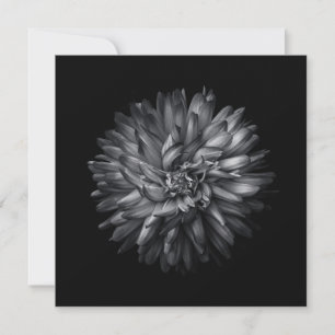 Carte De Remerciements Fleurs jardins En Noir Et Blanc 20