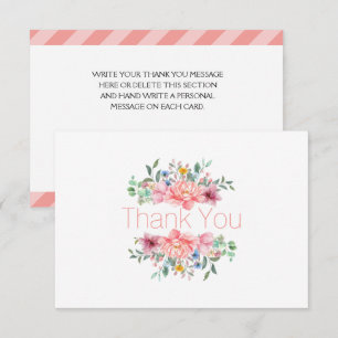 Carte De Remerciements Fleurs printanières ravissantes
