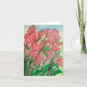 Carte De Remerciements Fleurs roses
