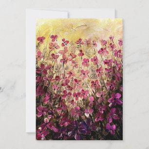 Carte De Remerciements Fleurs roses