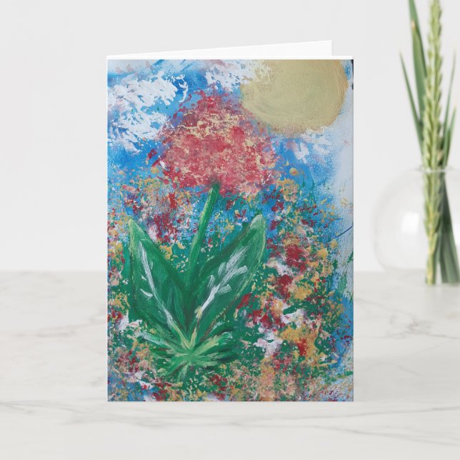 Carte De Remerciements Fleurs sauvages (Devant)