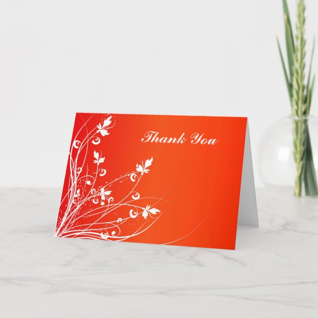 Carte de remerciements floral (Devant)