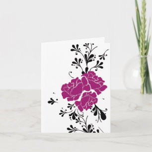Carte de remerciements floral
