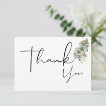 Floral Boho Thank You Cards